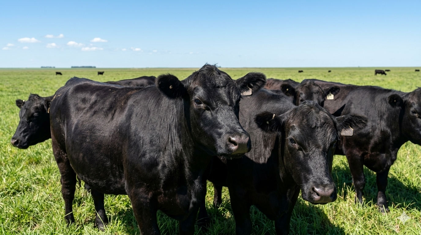 Black Angus — ejemplares premium en los campos de Ambort