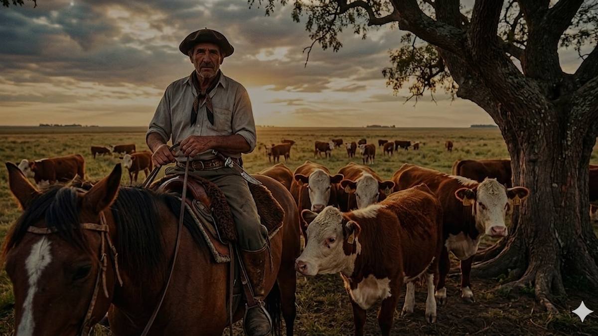 Campos de Ambort al amanecer — ganado premium en las pampas argentinas